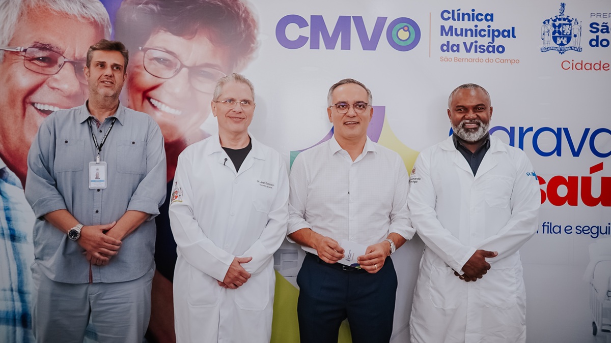 Marcelo Lima participou da abertura da Caravana da Saúde em São Bernardo do Campo/Johnn Menezes/Divulgação