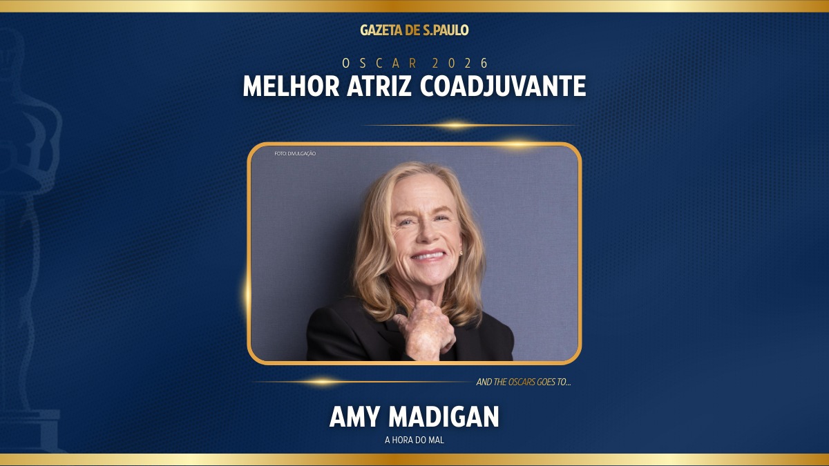 Amy Madigan foi a vencedora da categoria de Melhor Atriz Coadjuvante pela seu trabalho em "A Hora do Mal". Arte/Gazeta de S.Paulo