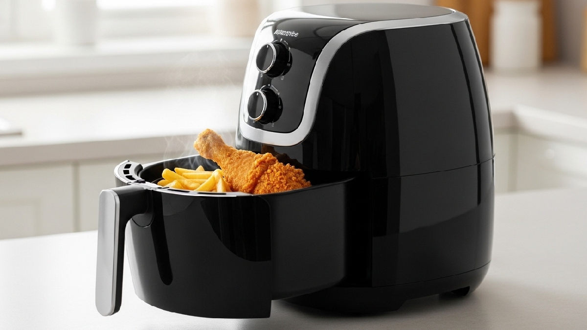 A airfryer, que reinou absoluta nas cozinhas do Brasil nos últimos anos, começou a perder espaço - (llustração/IA/Gazeta de S.Paulo)