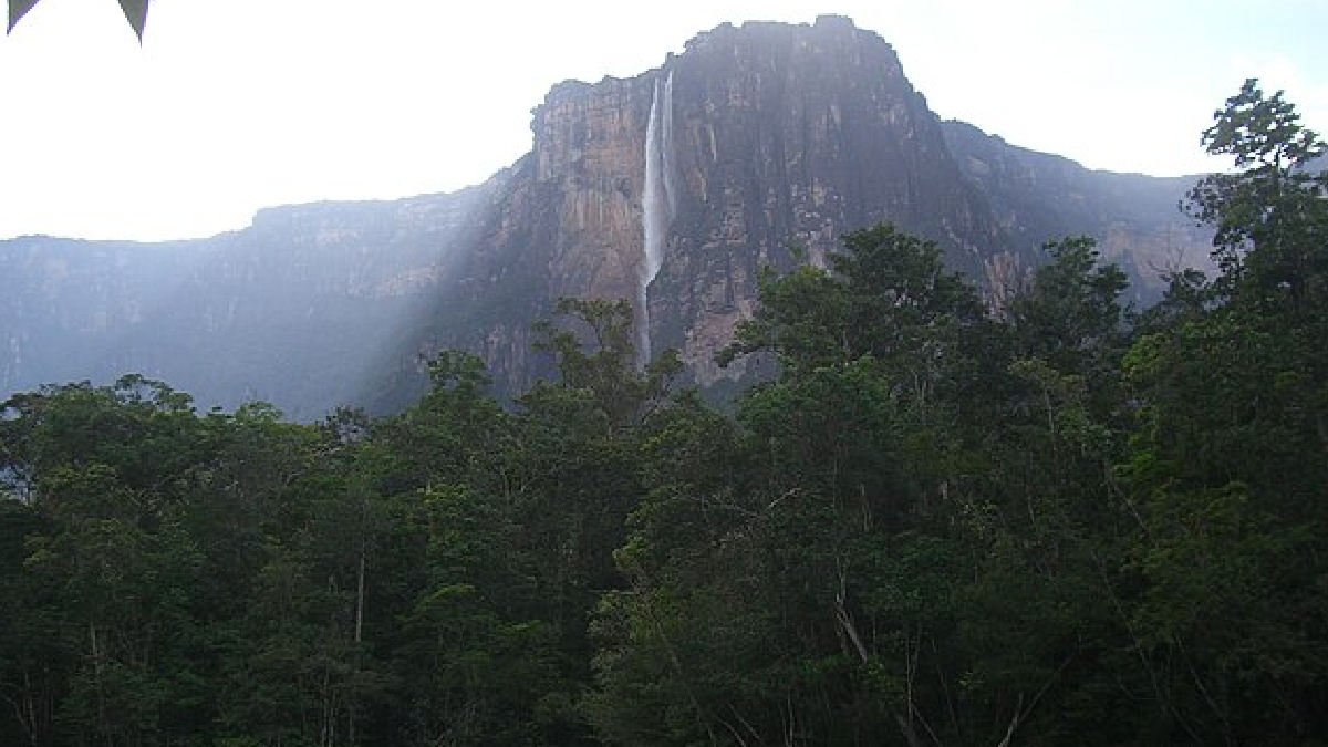 Devido a altura, em grande parte do ano, a água evapora antes mesmo de tocar o solo, fundindo-se com a névoa da floresta tropical - (Diego Delso/Wikimedia Commons)