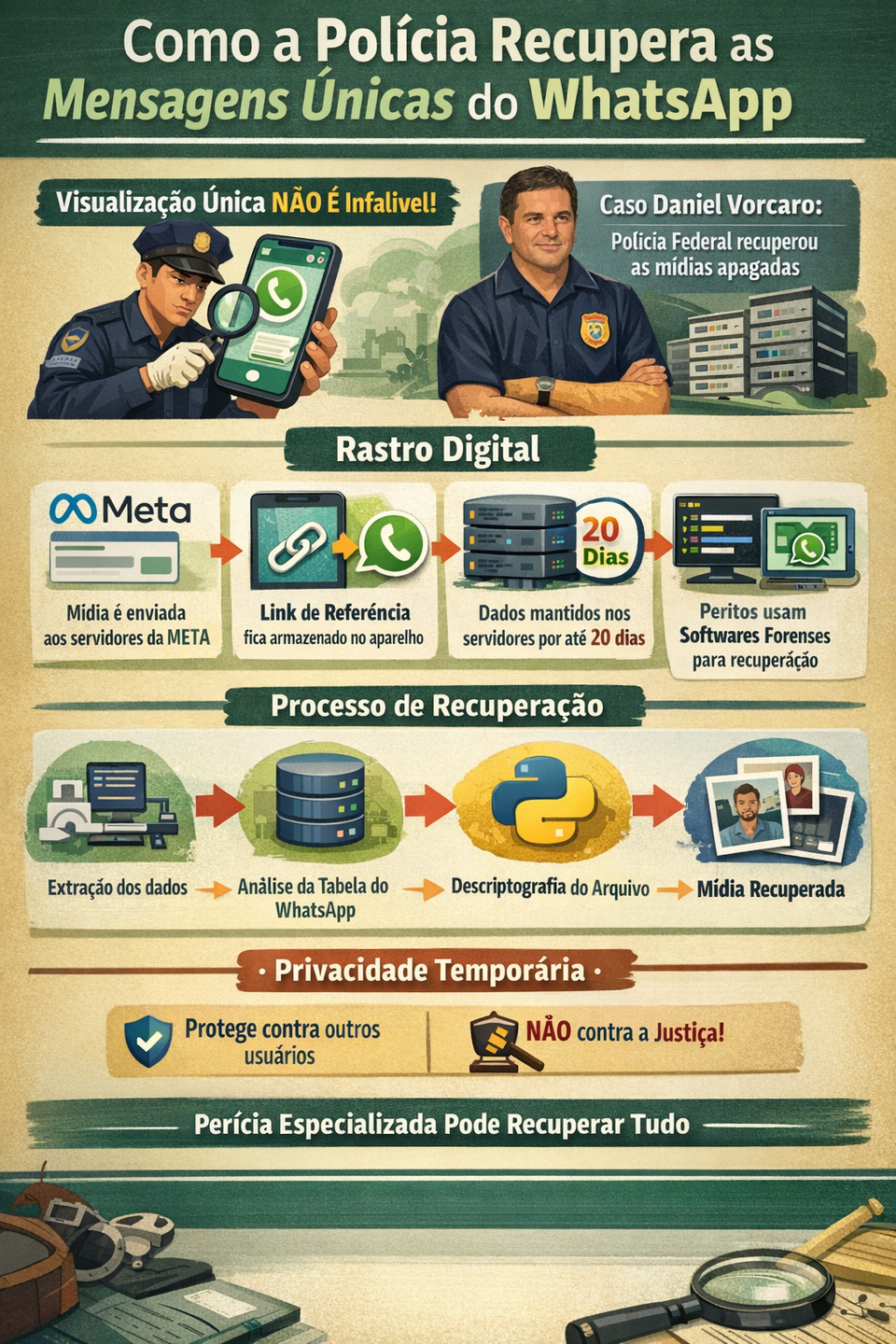 Infografico pericia criminal