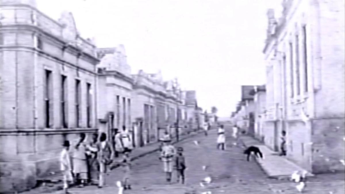 Foto de Araxá no século XIX exposta no Museu de Araxá. Foto: TV Integração/Reprodução
