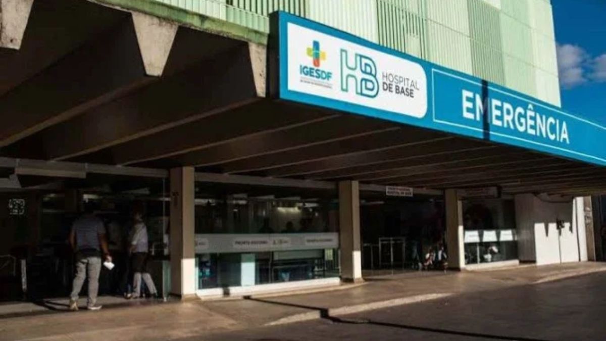 O Hospital de Base do DF reflete o desafio crônico na saúde pública que Ibaneis deixa no final de sua gestão em 2026. Sindate - DF/Divulgação