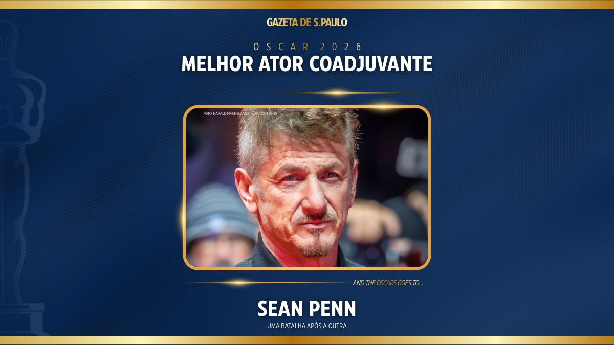 Sean Penn foi o vencedor do Oscar de Melhor Ator Coadjuvante. Arte/Gazeta de S.Paulo