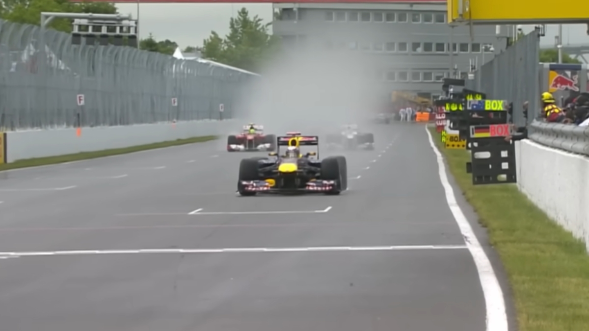 A corrida mais longa da história da Fórmula 1 foi o Grande Prêmio do Canadá de 2011, com uma duração total de quatro horas, quatro minutos e 39 segundos - (Reprodução/YouTube/F1)