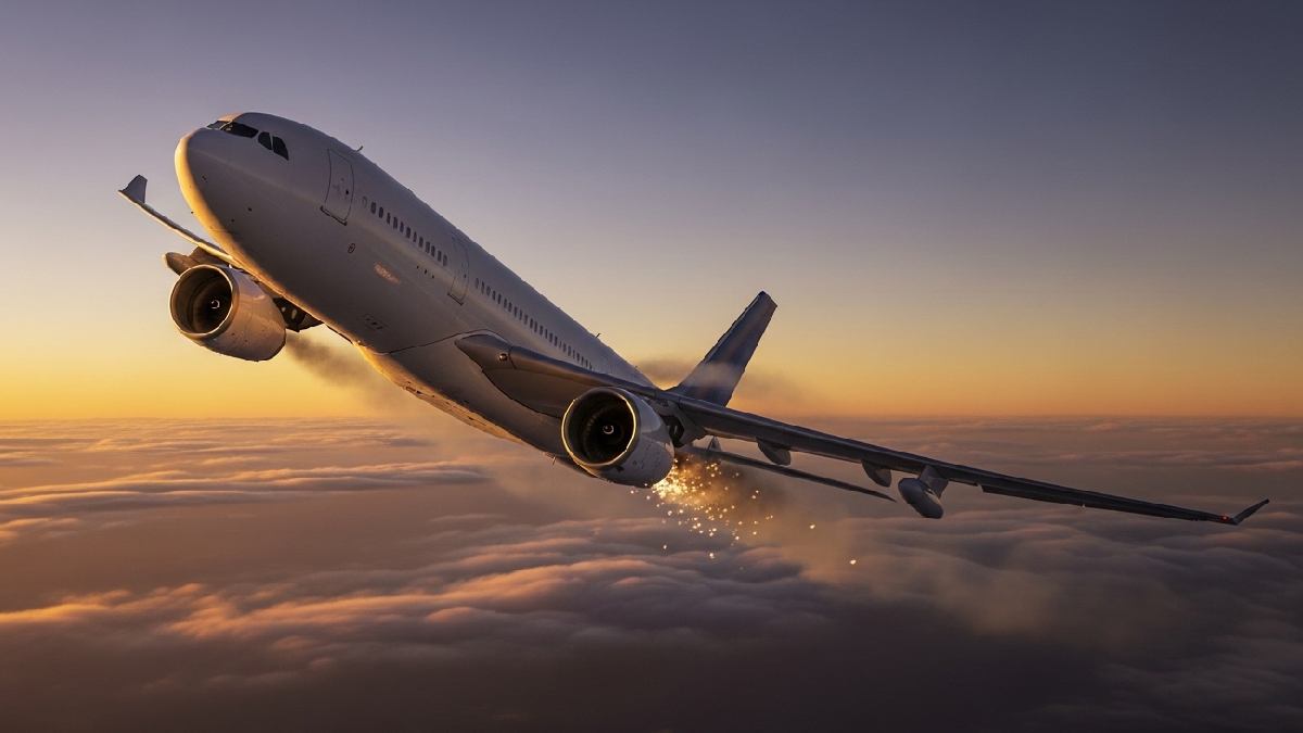 Após a explosão de uma turbina em voo que partiu de Guarulhos, especialistas explicam que o retorno à pista de origem é o procedimento mais prudente para garantir a segurança dos passageiros. . Foto: Ilustração/Gazeta de S. Paulo