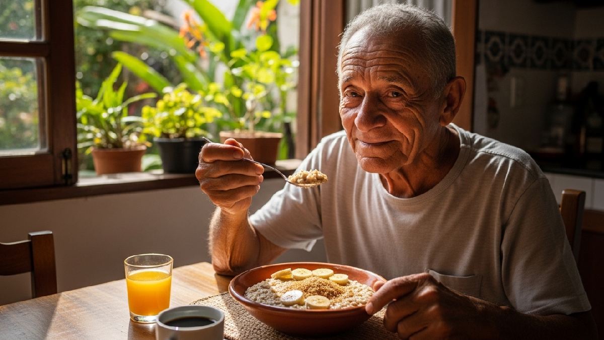 Estudos associam 30 dias de aveia à melhora da glicemia pós-prandial e do colesterol. Os efeitos aparecem com mais força em quem já tem risco metabólico.