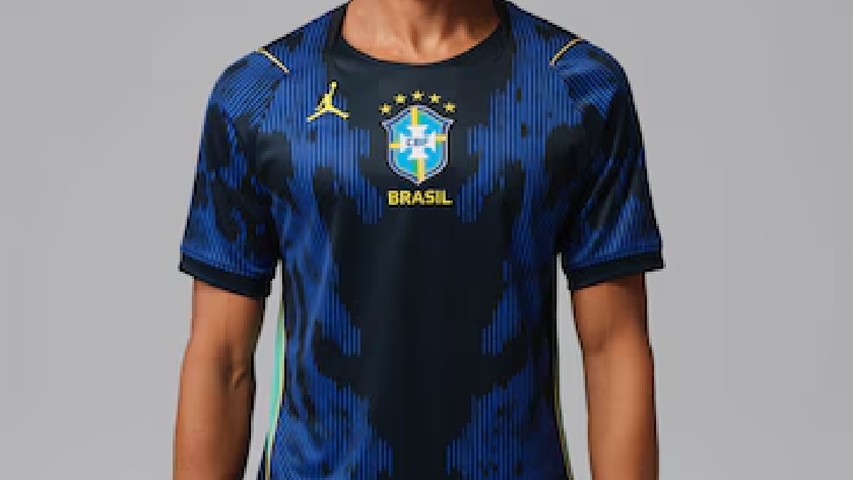O uniforme azul foi apresentado na última quinta-feira (12/3) pela Nike, em um evento promovido em São Paulo/Divulgação/Nike