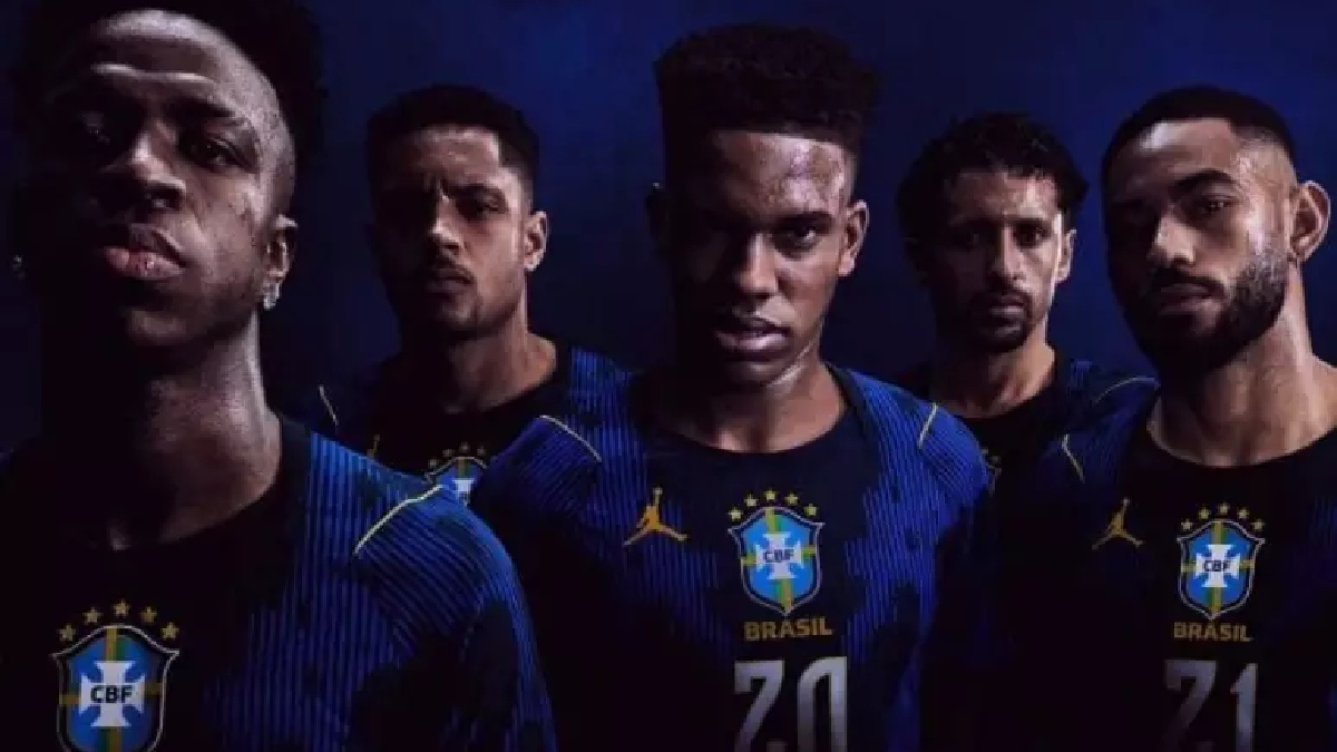 O uniforme azul foi apresentado na última quinta-feira (12/3) pela Nike, em um evento promovido em São Paulo/Divulgação/Nike