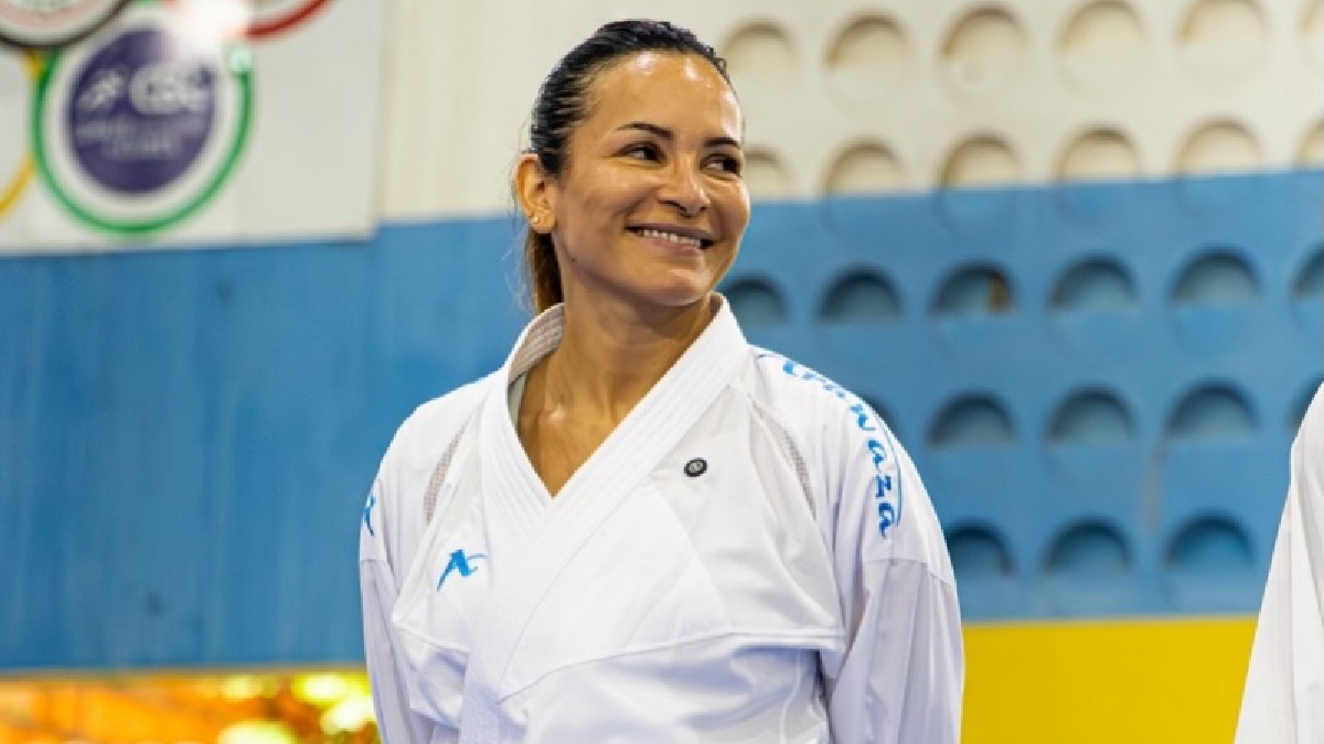 Apontada como a principal brasileira no esporte, a carateca nascida em Brasília, no Distrito Federal (DF), detém o recorde de quatro ouros consecutivos em Pan-Americanos/Divulgação