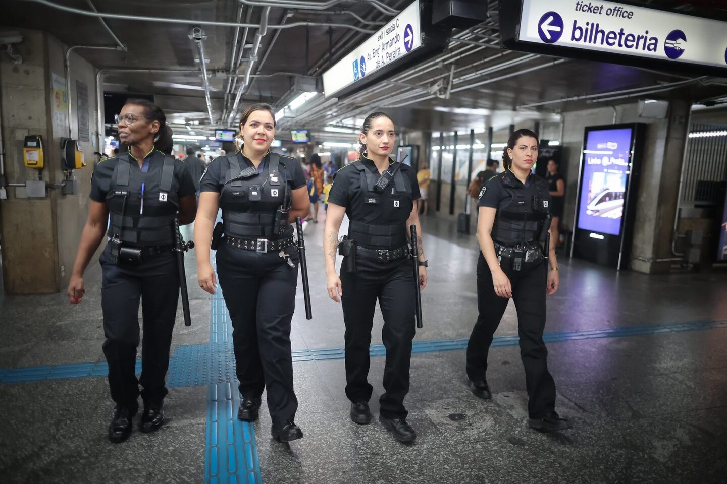 Agentes femininas recebem formação física e teórica, com reciclagens periódicas ao longo do ano /Pablo Jacob/Governo de SP