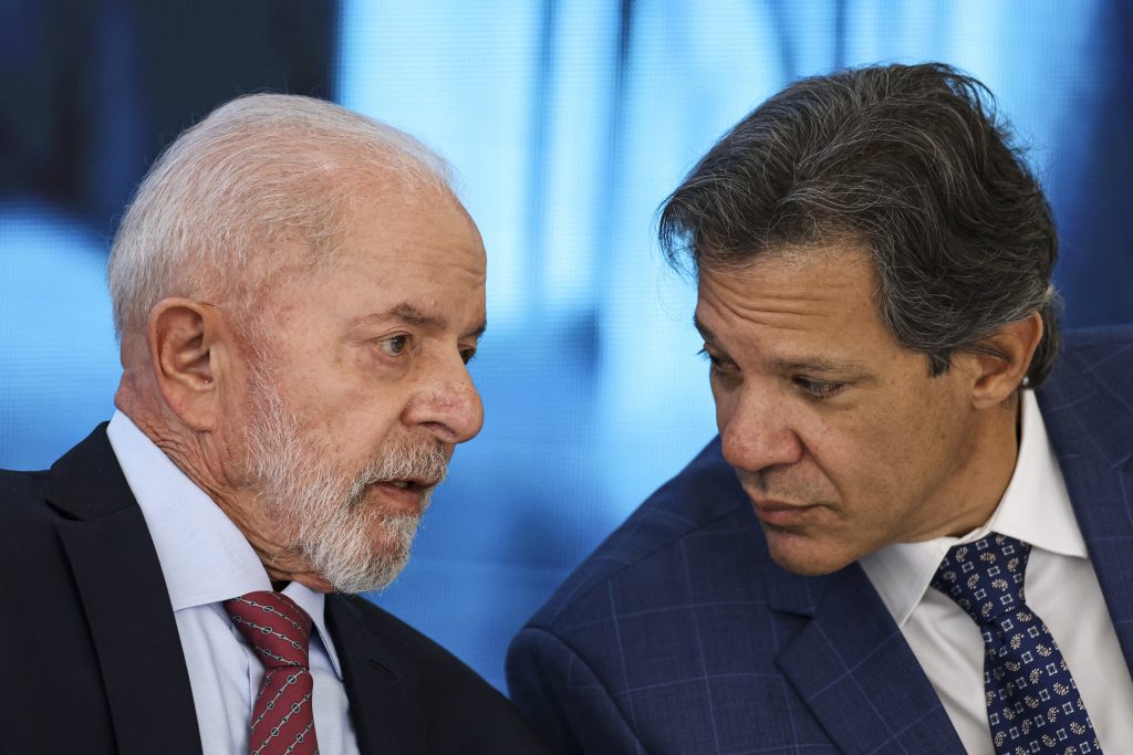 O presidente Luiz Inácio Lula da Silva e o ministro da Fazenda, Fernando Haddad. Foto: Marcelo Camargo/Agência Brasil