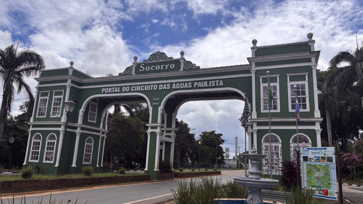 Entrada da cidade de Socorro, no interior de São Paulo
