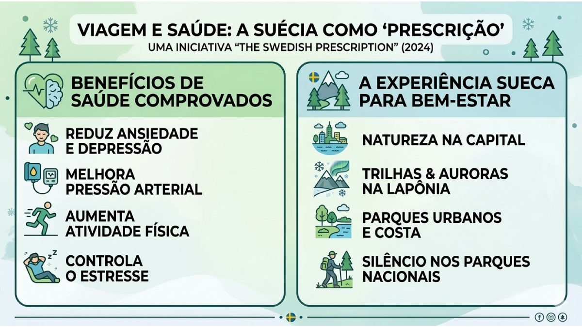 Por que viajar para Suécia pode fazer bem para sua saúde, segundo especialistas