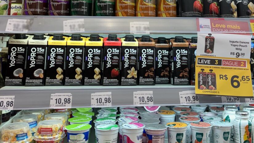 Outros sabores da mesma linha de bebidas proteicas apresentam pontuações ainda mais baixas no aplicativo (Foto: Joseph Silva/Gazeta de S. Paulo)