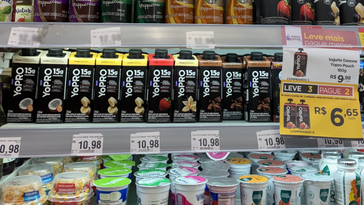 Outros sabores da mesma linha de bebidas proteicas apresentam pontuações ainda mais baixas no aplicativo (Foto: Joseph Silva/Gazeta de S. Paulo)
