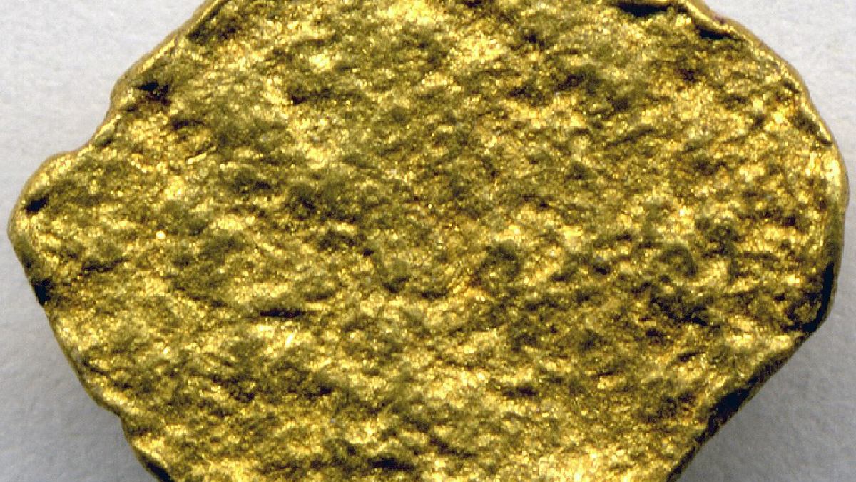 A Pepita Canaã é a maior pepita de ouro em exposição no mundo e a maior já encontrada no Brasil (Foto: Wikimedia Commons/James St. John)