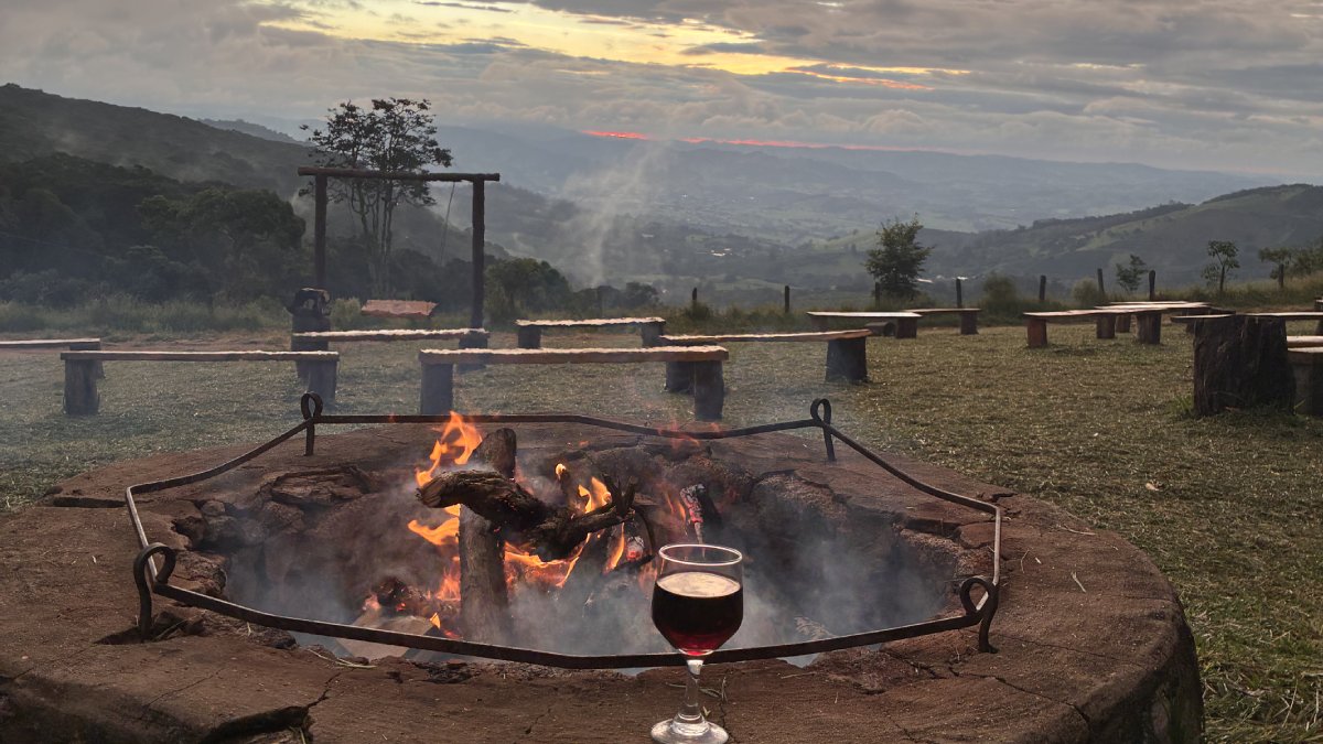 Pôr do sol no Hotel Fazenda Colina dos Sonhos