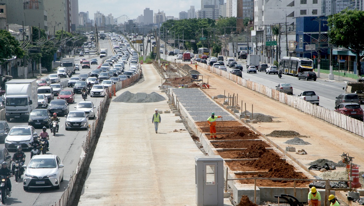 Com 9,8 quilômetros de extensão, o BRT ligará o Terminal Parque Dom Pedro II ao Metrô Penha/Gazeta de S.Paulo