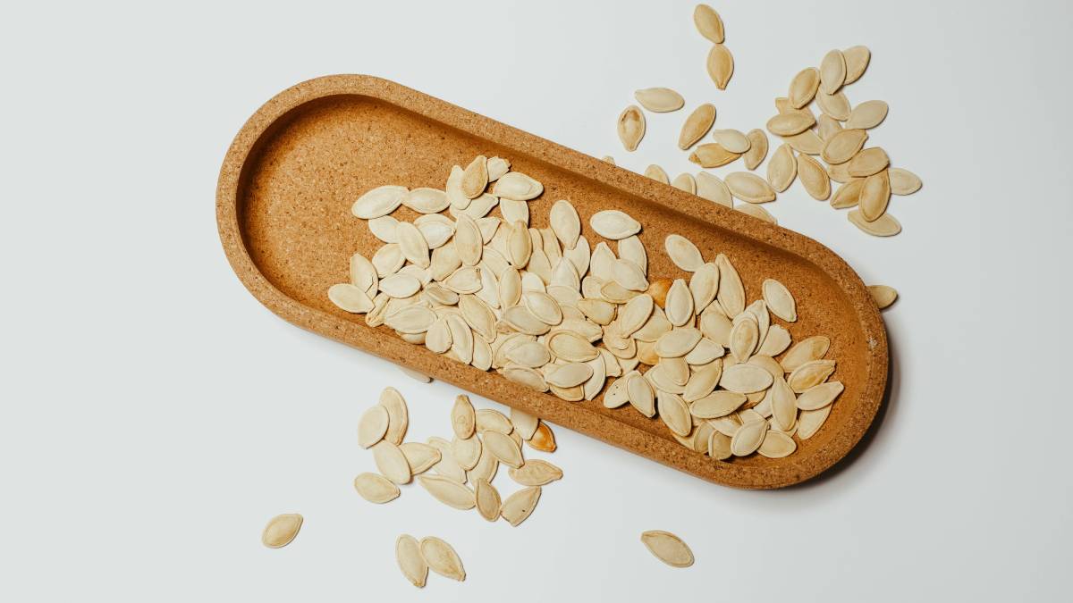 Sementes de abóbora costumam entrar em listas de alimentos associados ao zinco (Foto: Pexels)