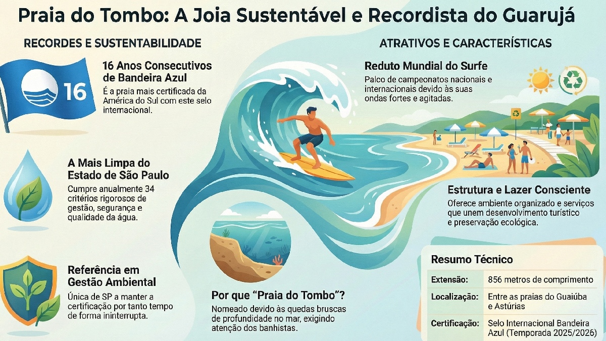 Praia do Tombo é citada como um exemplo de como conciliar o desenvolvimento turístico com a responsabilidade ambiental - (Ilustração/Gazeta de S.Paulo)