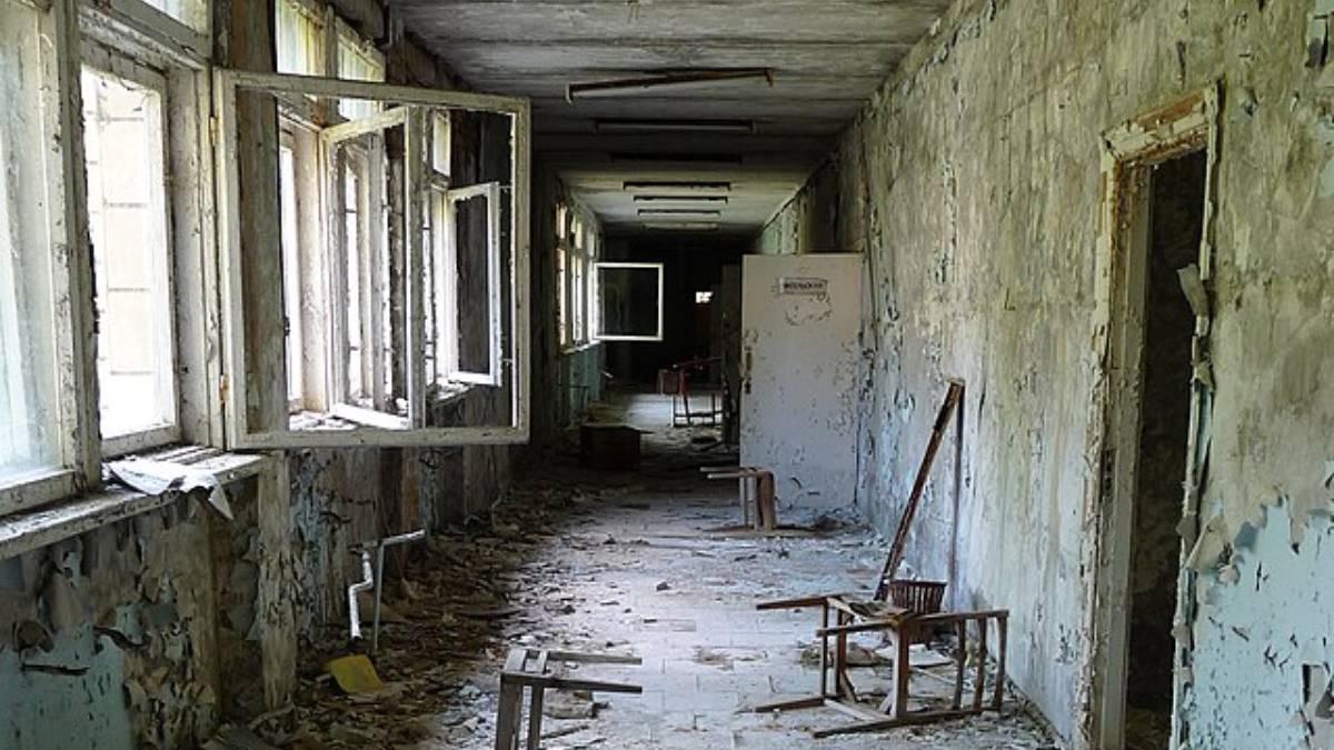 Cidade abandonada após o desastre nuclear de 1986 (Foto: Ballota/ Wikimedia Commons)