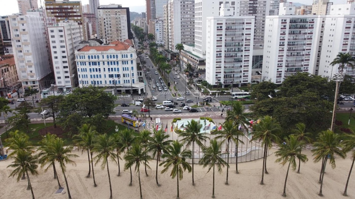 A líder foi a Praia do Gonzaga, uma das mais populares do município/Divulgação/PMS