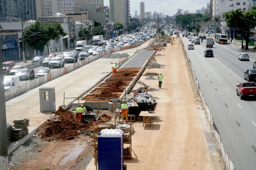 Previsão de entrega da primeira fase na Radial Leste é em agosto deste ano/Thiago Neme/Gazeta de S.Paulo
