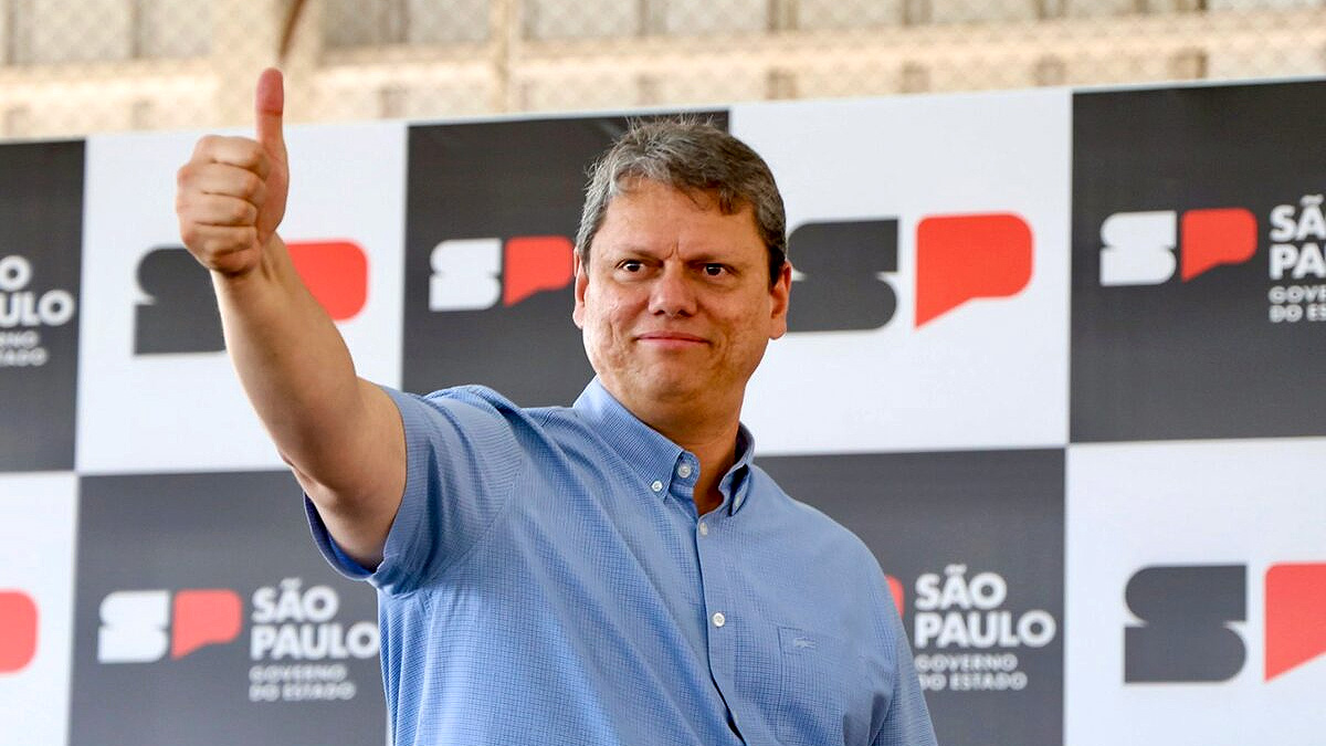 Tarcísio de Freitas, do Republicanos/Célio Messias/Governo de SP