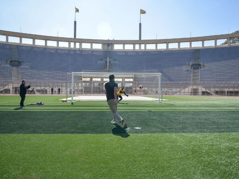 Tour do Paca no Pacaembu permite pisar no gramado e bater pênalti na arena /Divulgação/Arena Mercado Livre Pacaembu