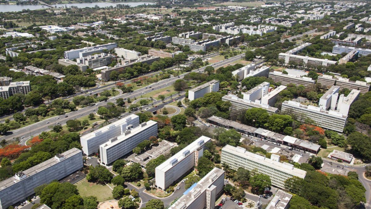 Vista aérea da Asa Sul. Reprodução/Wikipédia