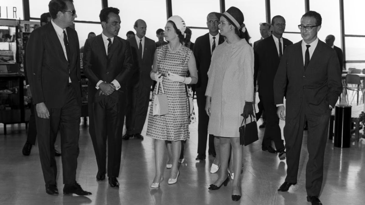 Rainha Elizabeth ainda visitou a Torre de TV em Brasília / crédito: (Arquivo/Itamarati)