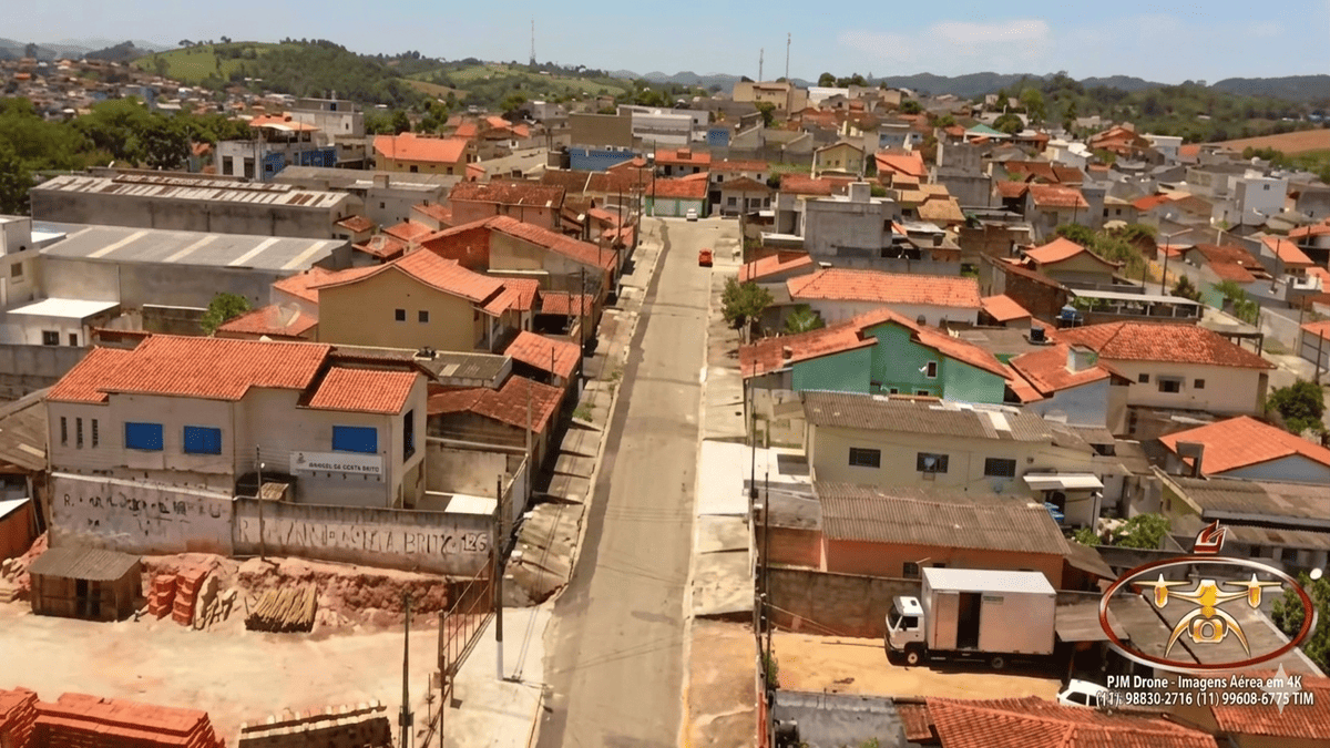 Vista aérea de Biritiba Mirim mostra tranquilidade do interior paulista - Reprodução/YouTube