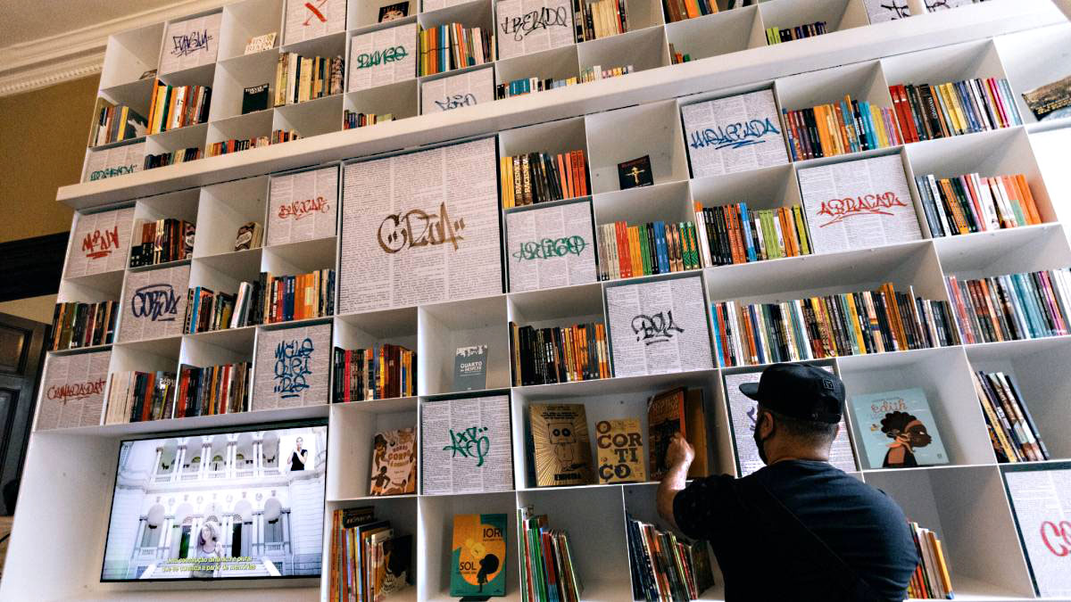 Biblioteca Cria, localizada no Museu das Favelas, tem entrada gratuita Foto: Nego Junior/Governo de SP