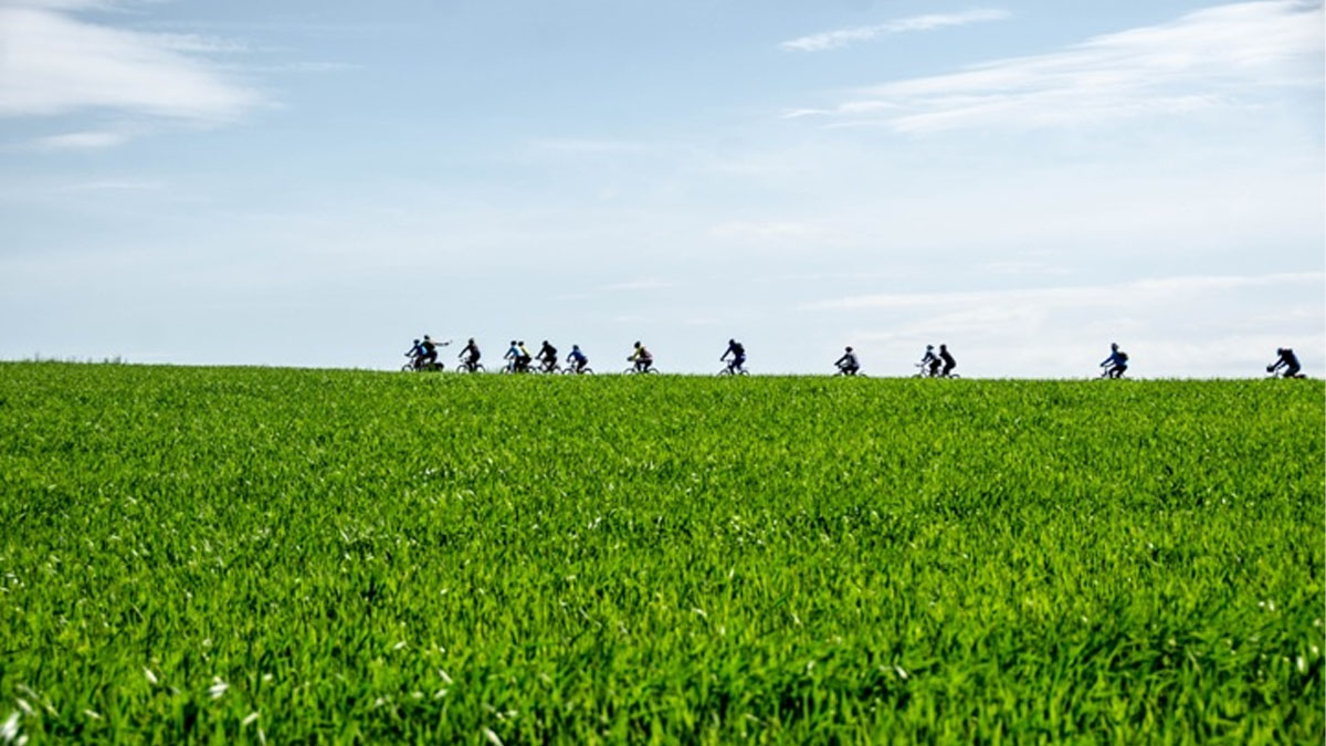 Ao longo do percurso, os ciclistas passam por regiões conhecidas pela produção de vinhos, áreas naturais e centros urbanos. - Divulgação/EuroVelo