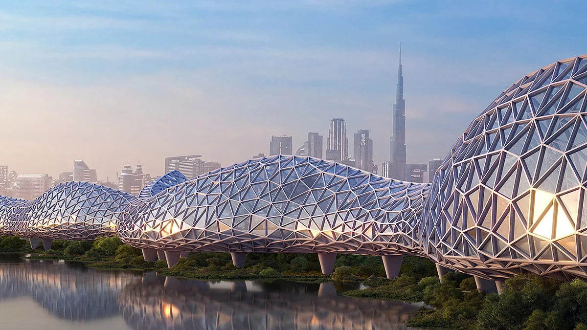 A ideia é utilizar energia limpa e tecnologias voltadas à redução de impacto ambiental, alinhadas às metas urbanas de Dubai - Reprodução/URB