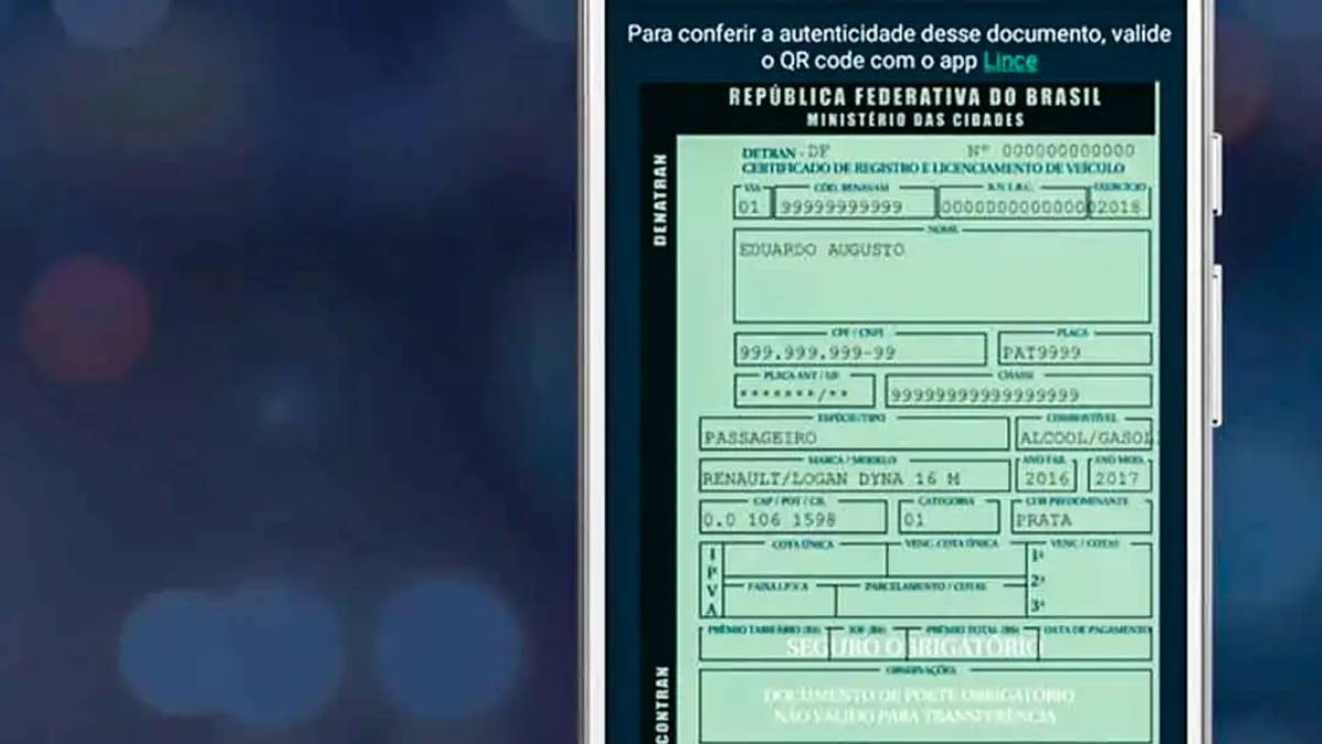 Documento carro - Foto: Agência Brasil