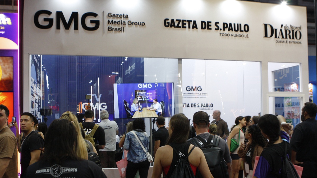 Estúdio da GMG Brasil no Arnold Sports 2026/Fotos: Yuri Villaça/Gazeta de S.Paulo