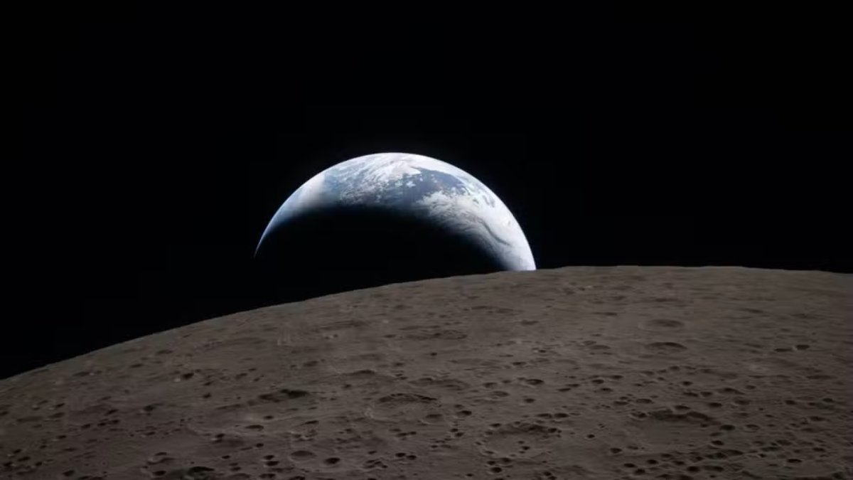 A missão Artemis II levou astronautas ao redor da Lua, mas não realizou pouso na superfície (Foto: Divulgação/NASA)