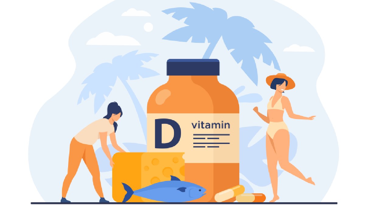A vitamina D é produzida pelo corpo ao entrar em contato com a radiação solar. Porém, existem fontes externas alimentares ricas nesse nutriente, como peixes gordurosos, fígado e laticínios fortificados (Foto: pch.vector / Freepik)