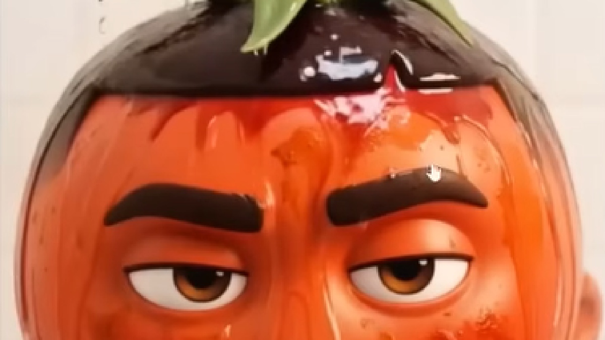 Enquanto outras, como a história do Tomate que entra para o tráfico, tentam traçar uma linha de histórica maior e mais intrincada (Fotos: Reprodução / TikTok)