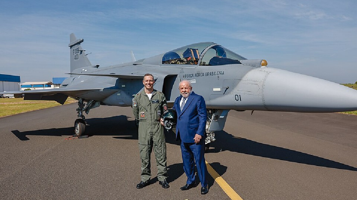 Em 2023, a cidade foi palco da  inauguração da linha de produção dos caças Gripen em território nacional (Foto: Palácio do Planalto)