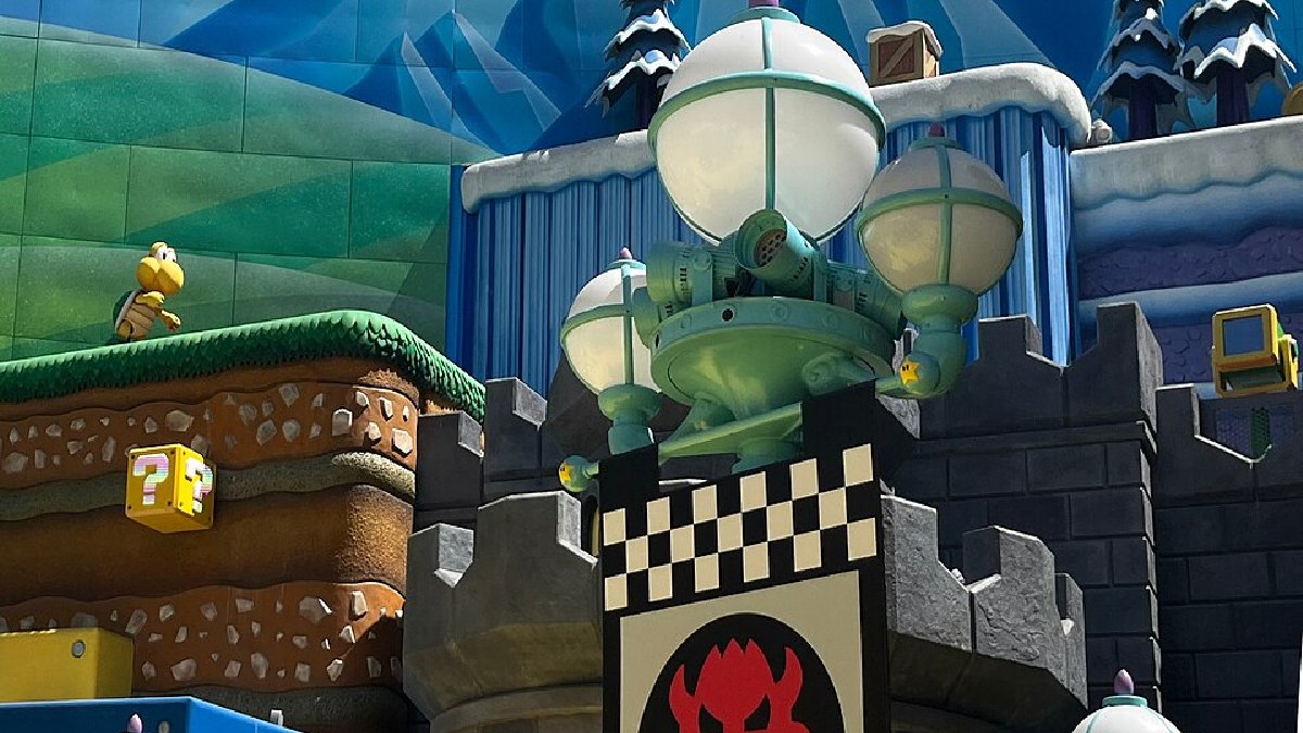 Castelo do Bowser localizado no Super Nintendo World Hollywood (Foto: Benoît Prieur / Wikimedia Commons)