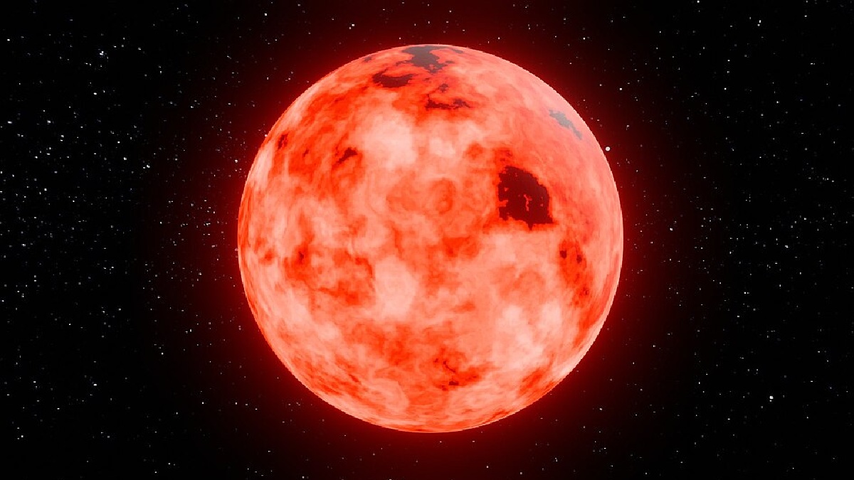 Segundo estimativas, SMSS J160540.18-144323.1 é a primeira gigante vermelha documentada, ou seja, a primeira estrela-irmã do Sol a começar seu processo de morte estelar já documentada, a cerca de 13,8 bilhões de anos (Foto: KKolaczynsk/ Wikimedia Commons)