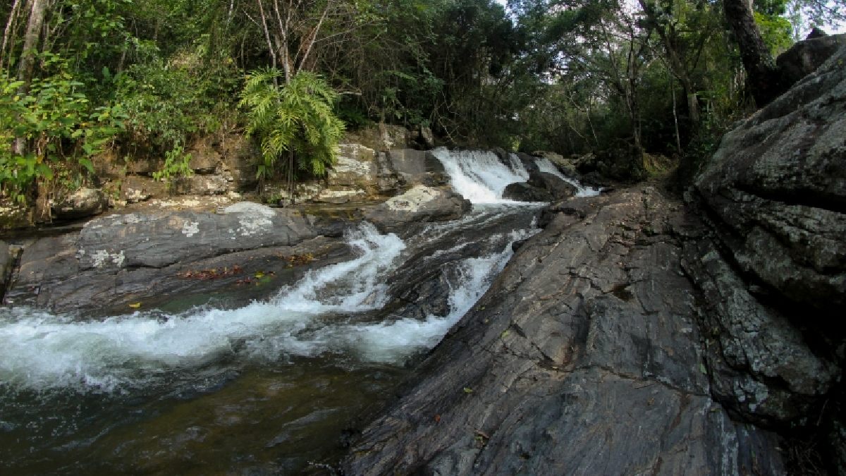 Balneário Monte Alegre conta com uma trilha curta com rios e cachoeiras