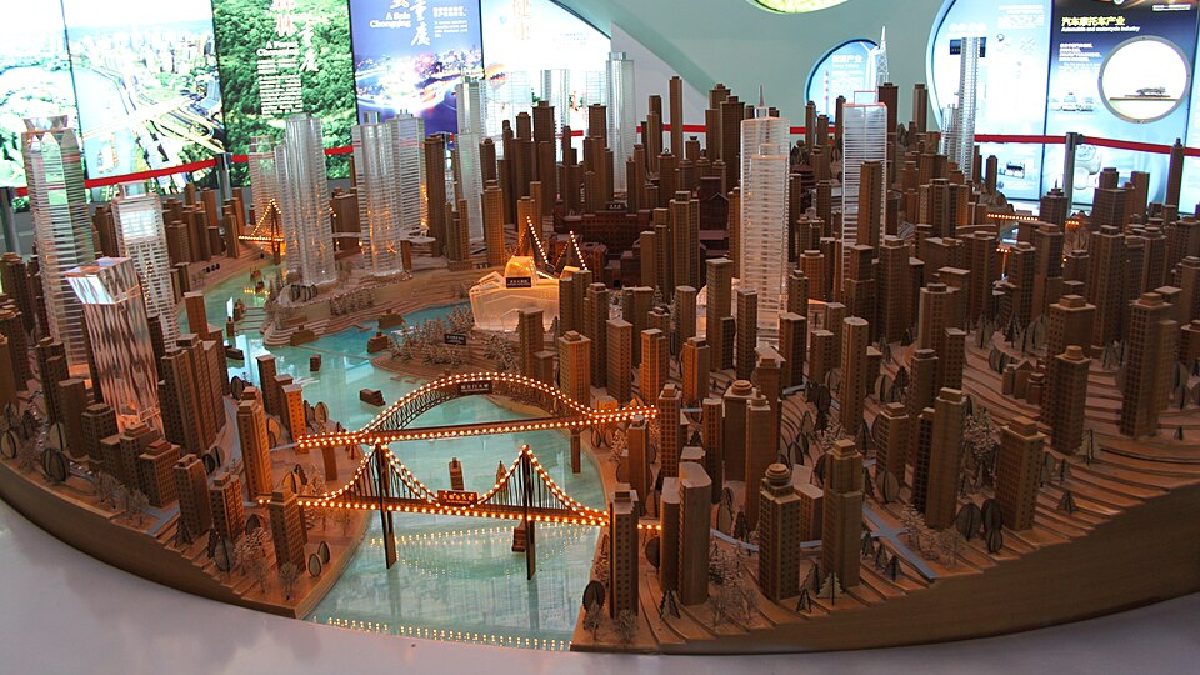 Maquete com o projeto da metrópole (Foto: Gary Todd / Wikimedia Commons)