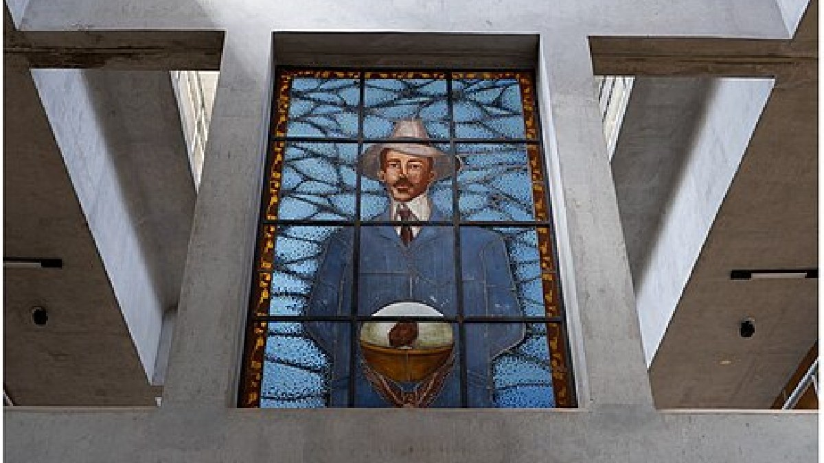 Homenagem a Santos Dumont, Pai da Aviação, localizada no CLA (Foto: Ministério da Ciência, Tecnologia e Inovação)