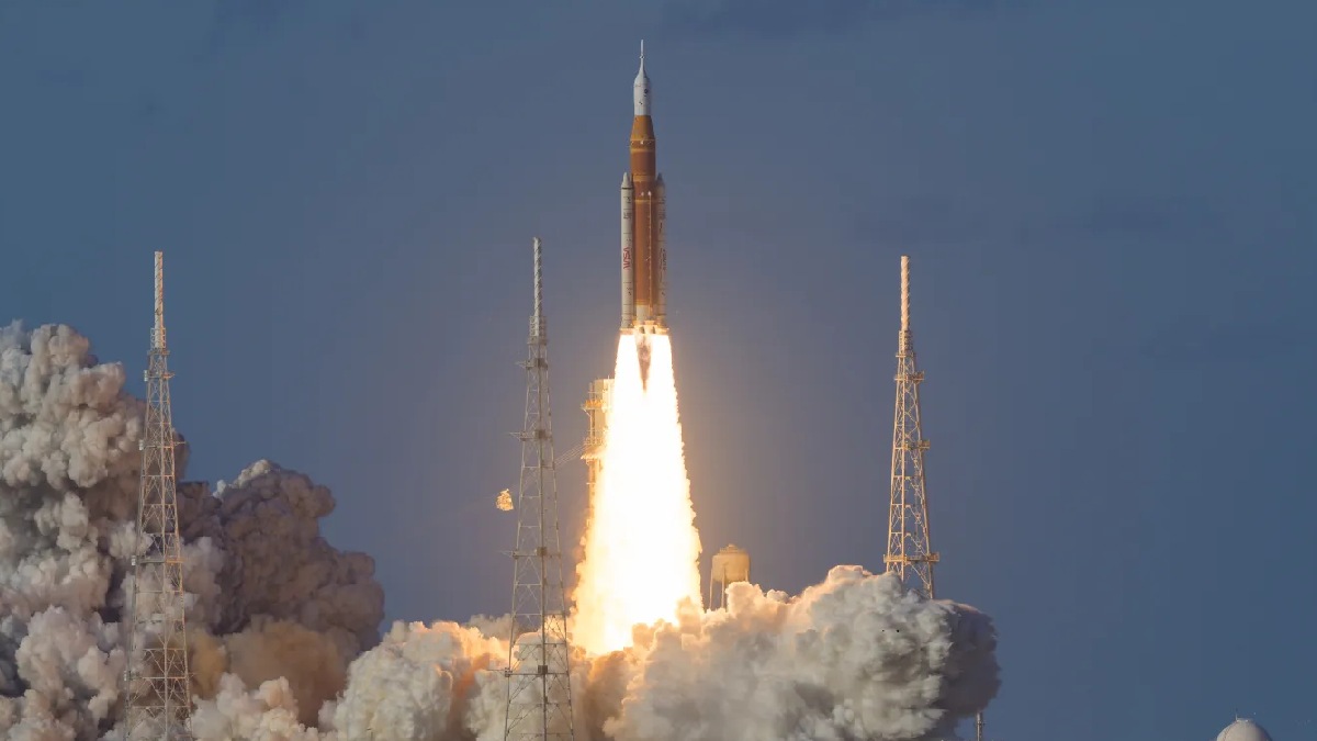 O lançamento da missão foi feito na última quarta-feira, dia primeiro de abril, mas não foi mentira (Foto: NASA / Bill Ingalls)