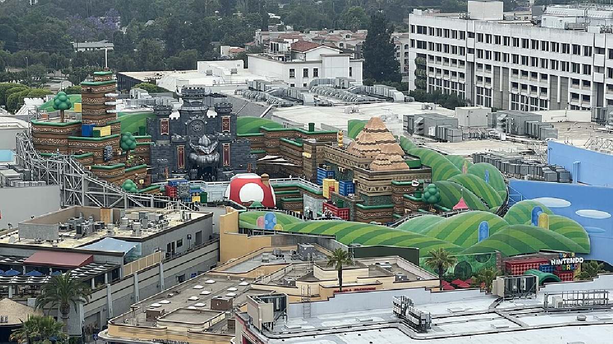Vista aérea do Super Nintendo World em Hollywood (Foto: TaurusEmerald / Wikimedia Commons)