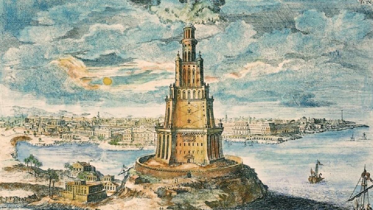 Farol de Alexandria (Foto: Johann Bernhard Fischer von Erlach / Wikimedia Commons)